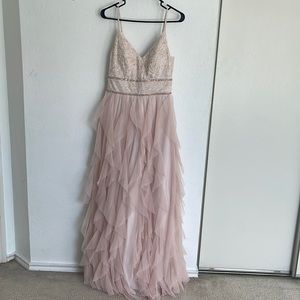 Pink dress for wedding, prom. Brand teeze me size 7/8